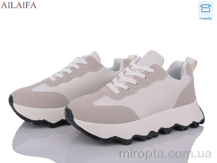 Кросівки 5069 beige р: 36-41, в упаковці: 8 пар, купити тільки гуртом - 933284