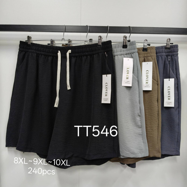 Шорти жіночі, шовк, м.ТТ546 (Розмір: 8XL-10XL), мікс кольорів, в упаковці 6 штук №345142 - Hang SE641