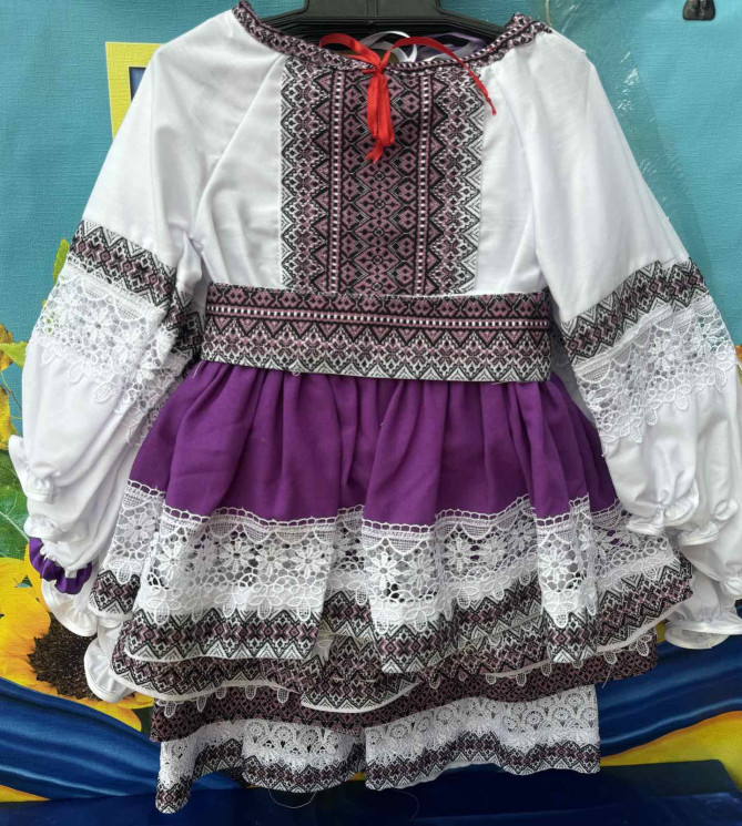 Костюм-вишиванка дитячий, габардін, льон (розміри: зріст 98-122 ) в упаковці 5 штук №317220 - Delux 909