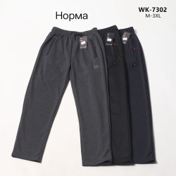 Спортивні штани чоловічі, WK-7102, трикотаж (р: M-3XL) 3 кольори, в упаковці 5 шт. №601697