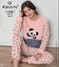 Піжама жіноча, фліс, софт, м.3308 (Р: М-XL ), 2 кольори, в упаковці 3 штуки №320516 - 