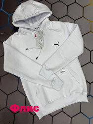 Спортивна кофта чоловіча Puma на флісі "6154" (р: S-2XL) в упаковці 5 шт. №376852