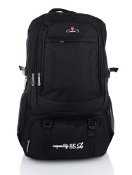 Рюкзак чорного кольору 910 black р: 66*25*40