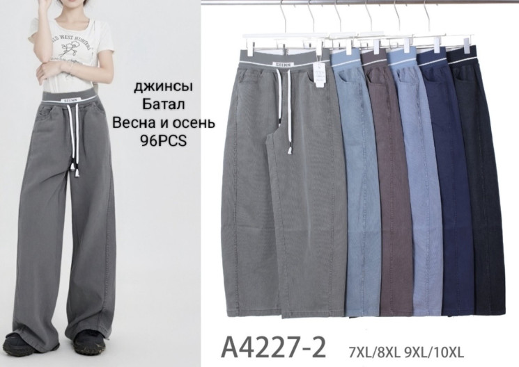 Джегінси жіночі "А4227-2" (р: 52-60) мікс кольорів, в упаковці 6 шт. №381847 - Kelly ZL407