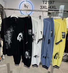 Костюм жіночий льон м.Т-2197 (р.3XL-4XL) мікс кольорів в упаковці 5 штук №762580