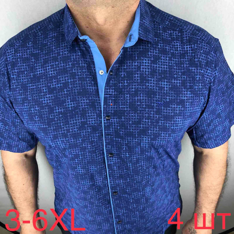 Сорочка Paul Semih р 3XL-6XL Чоловіча M053 blue - Nadiyka BG/PO2161-2162
