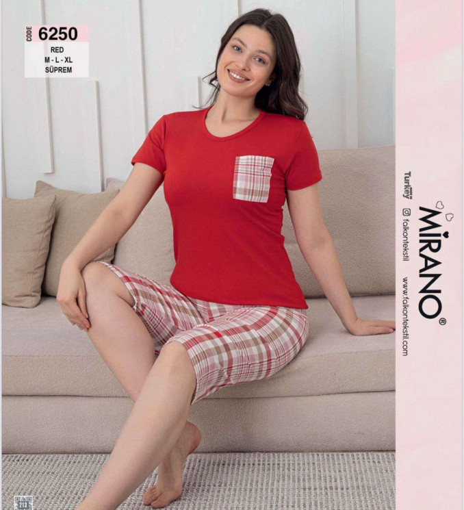 Піжама жіноча "6250" бавовна (р: М,L,XL) 2 кольори, в упаковці 3 шт. №364921 - DisneyOpt SE893