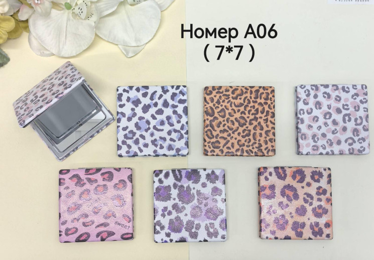 Дзеркало дитяче "А06" (р: 7*7см) мікс кольорів, в упаковці 12 шт. №378991 - Tessa272