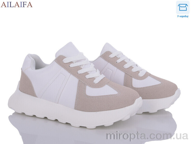 Кросівки 2395-2 white піна р: 36-41, в упаковці: 6 пар, купити тільки гуртом - 903718
