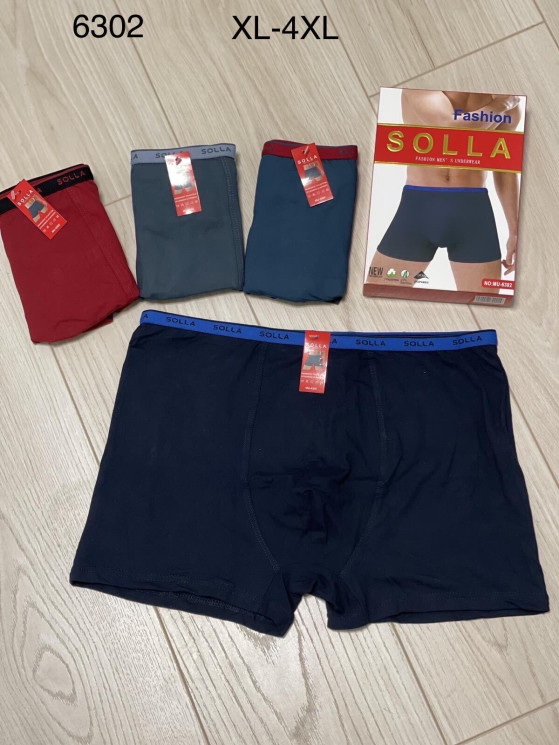 Труси чоловічі, бамбук, м.6302 (розмір: XL-4XL), 4 кольори, в упаковці 24 шт. №317301 - VanKiey 434
