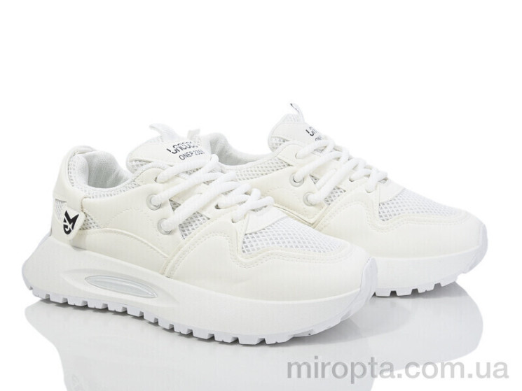 Кросівки 176-42-4 white р: 36-41, в упаковці: 8 пар, купити тільки гуртом - 974445