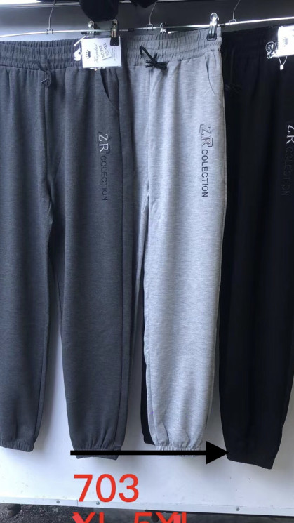 Штани чоловічі "703" двохнитка (р: ХL-5XL) в уп. 5 шт №155023 - Leggi GN1422