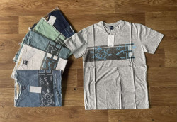 Футболка чоловіча трикотаж (Розмір: 2XL-5XL) 6 кол упаковці 5 штук №157420