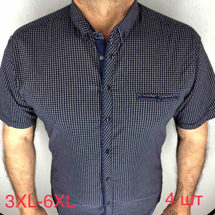 Сорочка Varetti р 3XL-6XL Чоловіча AA566 синій - Nadiyka BG/PO2161-2162