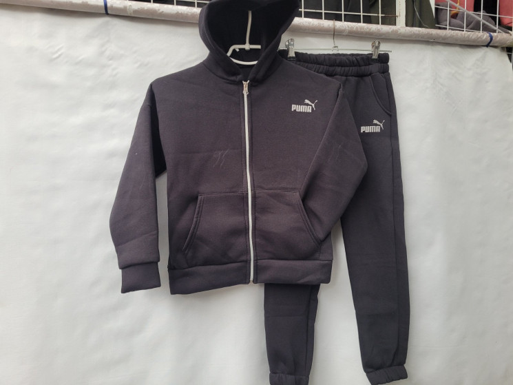 Спортивний костюм дитячий Puma, трикотаж, фліс (р. 28-36 ), 4 кольори, в упаковці 5 штук №319896 - 