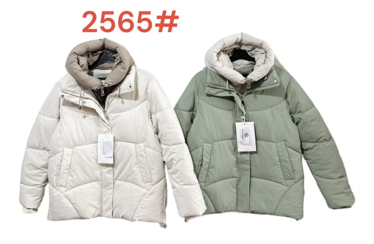 Зимова куртка жіноча, плащівка, м.2565 (Розмір: M-XL ), 5 кольорів, в упаковці 3 штуки №318647 - 