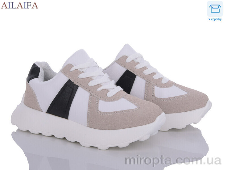 Кросівки 2395-2 white-black піна р: 36-41, в упаковці: 6 пар, купити тільки гуртом - 903719