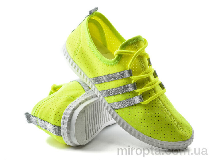 Кросівки 4-469 l.green-silver р: 36-40, в упаковці: 8 пар, купити тільки гуртом - 296548