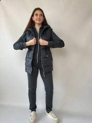 Костюм жіночий "трійка", двонитка + жилетка синтепон 150 м.2491 (р: 46-48) №814365
