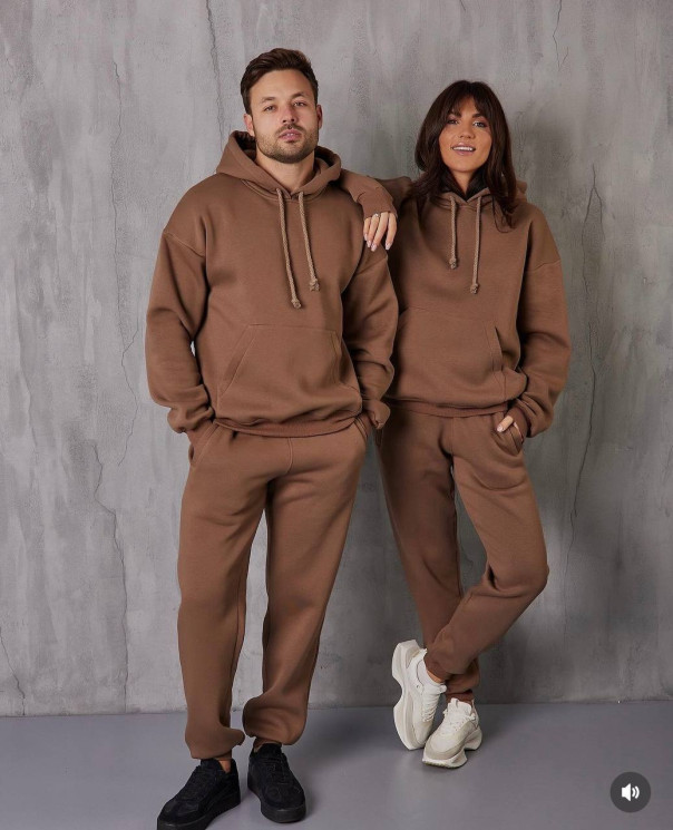 Костюм жіночий, тринитка на флісі, м. 111.4 (р: M, L, XL, XXL) №717718 - 
