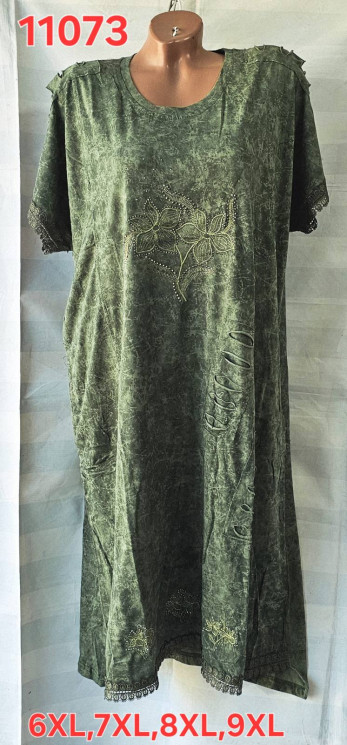 Сукня жіноча, трикотаж, м.11073 (розміри: 6XL-9XL ), в упаковці 4 штуки №345117 - Iris BG/PO436