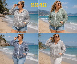 Вітровка жіноча трикотаж м. 9940 (р:XL-5XL) мікс кольорів в упаковці 5 штук №763553