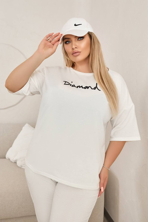 Костюм жіночий "двійка" (футболка+штани), двонитка м. 323 (р: 48-50, 52-54, 56-58) №703143 - 