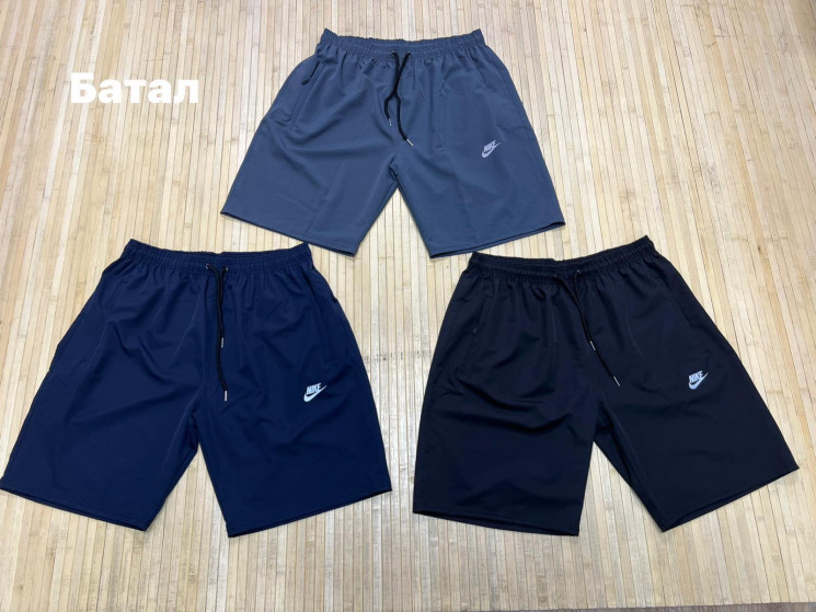 Шорти чоловічі "Nike" мікрофібра (р: 58,60,62,64,66) 3 кольори, в упаковці 5 шт. №383386 - Turkey SE897