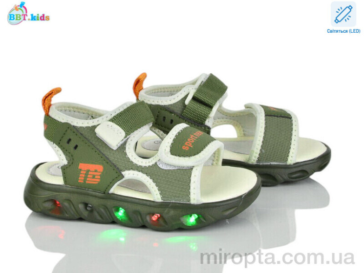 Сандалі L609-2-6 LED р: 26-31, в упаковці: 8 пар, купити тільки гуртом - 1059730