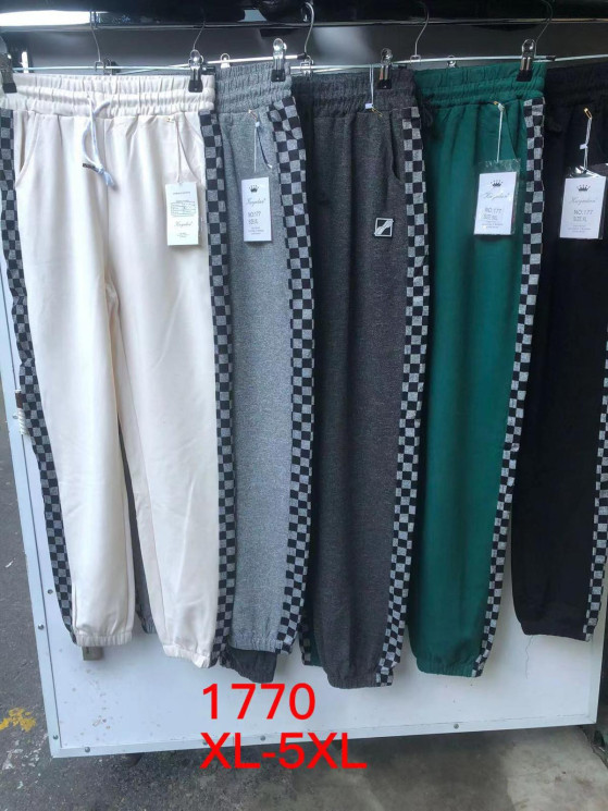 Штани жіночі трикотажні "1770" (р: XL-5XL) 5 кол в уп. 5 шт №155024 - 