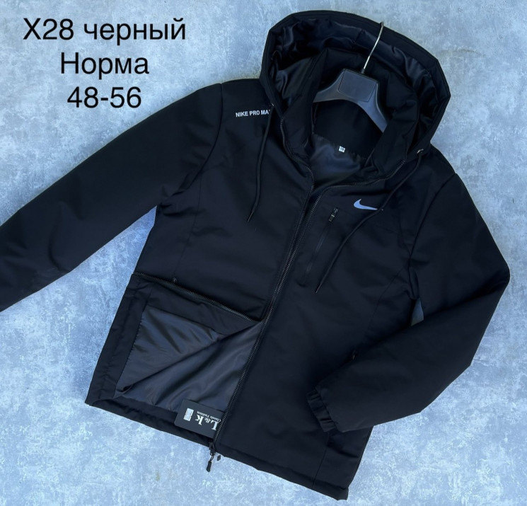 Куртка демісезонна чоловіча, плащівка, холофайбер, м.Х28 (р. 48-56 ), 4 кольори, в упаковці 5 шт. №323120 - Vanda SE1013