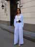 Костюм жіночий вільного крою в смужку, котон м. 744 (р. S-M, L-XL) №414832 - 