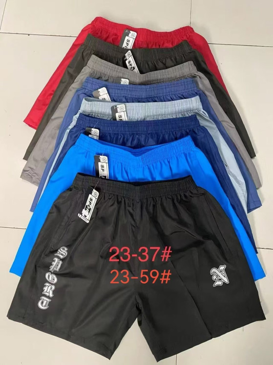Шорти чоловічі, плащівка, м.23-37 (р. XL-5XL ), 8 кольорів, в упаковці 5 штук №326687 - 