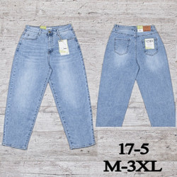 Джинси жіночі полу батали мом балони , м.17-5,  (р: M-3XL) в упаковці 6 шт. №750656