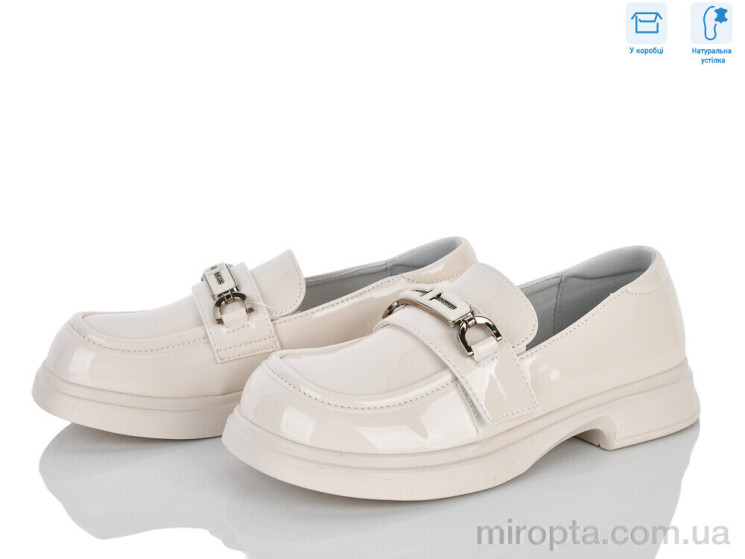 Туфлі ABC3663P beige р: 31-36, в упаковці: 6 пар, купити тільки гуртом - 1200049