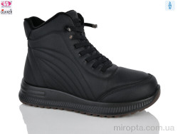 Черевики YK4141 black р: 36-41, в упаковці: 8 пар, купити тільки гуртом