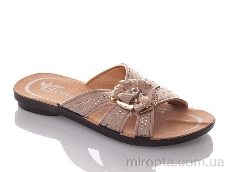 Шльопанці GElena-N1A-beige р: 30-35, в упаковці: 6 пар, купити тільки гуртом - 1078813