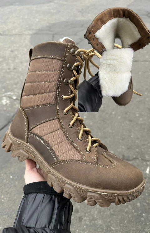 Берці Тайфун (Розмір: 40-45) койот на хутрі №812031 - Beretta