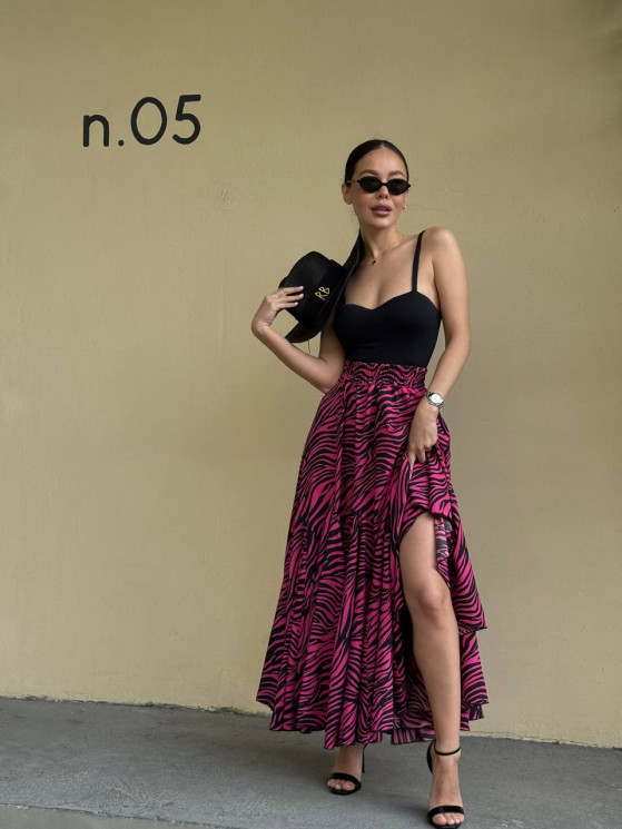 Спідниця жіноча, софт принт, м. 4405 (р: 42-50) №712552 - PapaFashion RZ6260 м. 4405
