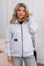 Бомбер жіночий в стилі must have, стьобана екошкіра на трикотажі м. 539 (р: 48-50, 52-54, 56-58, 60-62) №819837 - 