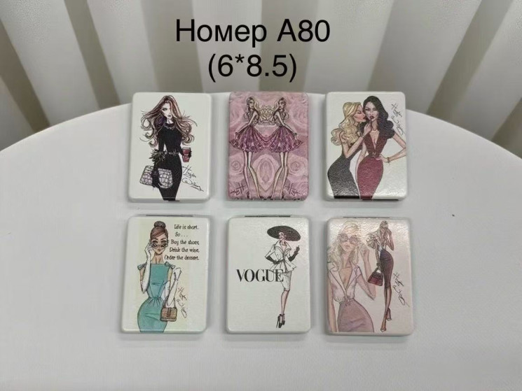 Дзеркало дитяче "А80" (р. 6*8.5см) в упаковці 12 шт. №373027 - Tessa272
