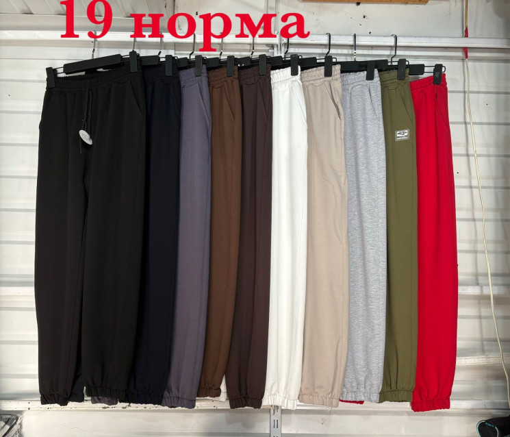 Штани жіночі "19" пеньє/двохнитка (р. 42-50) 10 кол в упаковці 5 шт. №155413 - 