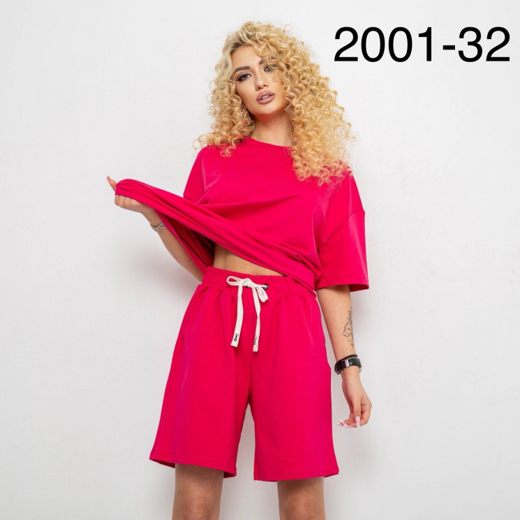 Костюм жіночій шорти , м.2001-32 (р: оверсайз) в упаковці 6 штук, №751545 - UNO2Uva SER1864