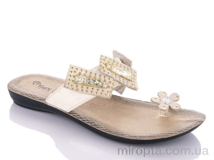 Шльопанці W26-07200 white р: 36-40, в упаковці: 6 пар, купити тільки гуртом - 1191091
