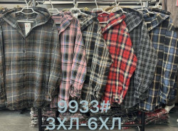 Сорочка жіноча, котон, м. 9933 (Розмір: 3XL-6XL ), 6 кольорів, в упаковці 4 штуки №347524