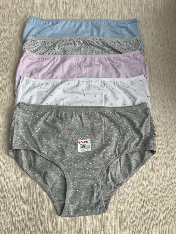 Труси жіночі, бавовна (р: 6XL) в упаковці 10 шт. різного кольору №364371 - Disneyopt SE893
