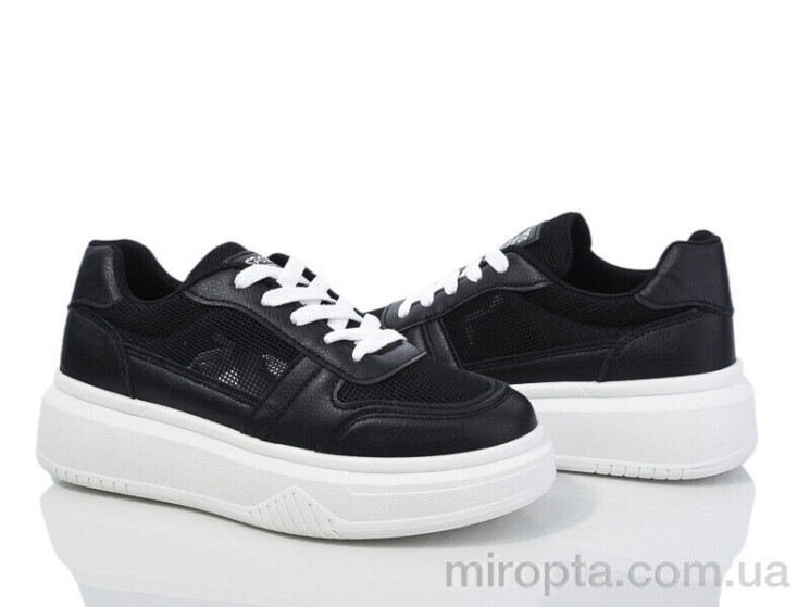 Кросівки 02-1 black р: 36-41, в упаковці: 8 пар, купити тільки гуртом - 1044134