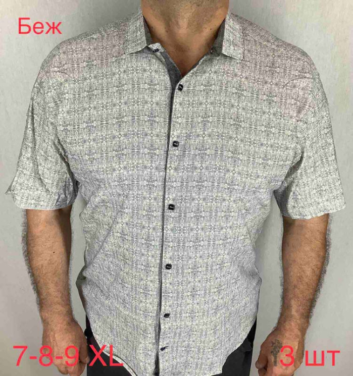 Сорочка Paul Semih р 7XL-9XL Чоловіча Y1650 beige - Nadiyka BG/PO2161-2162