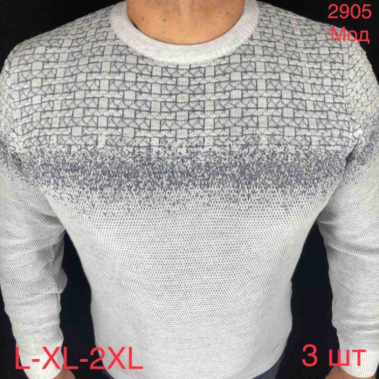 Светр Vipstones р L-2XL Чоловіча 2905 l.grey - Nadiyka BG/PO2161-2162