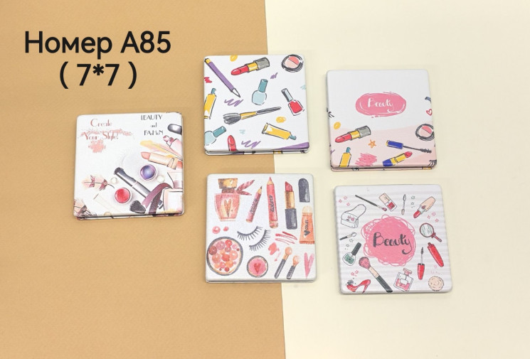 Дзеркало дитяче "А86" (р: 7*7см) мікс кольорів, в упаковці 12 шт. №378994 - Tessa272